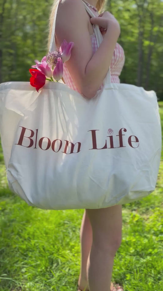 World of Blooms Oversized 'Bloom Life' Bag